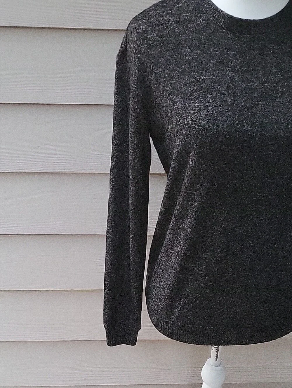 Philosophy Charcoal Black Crewneck Sweater Women’s Size Small